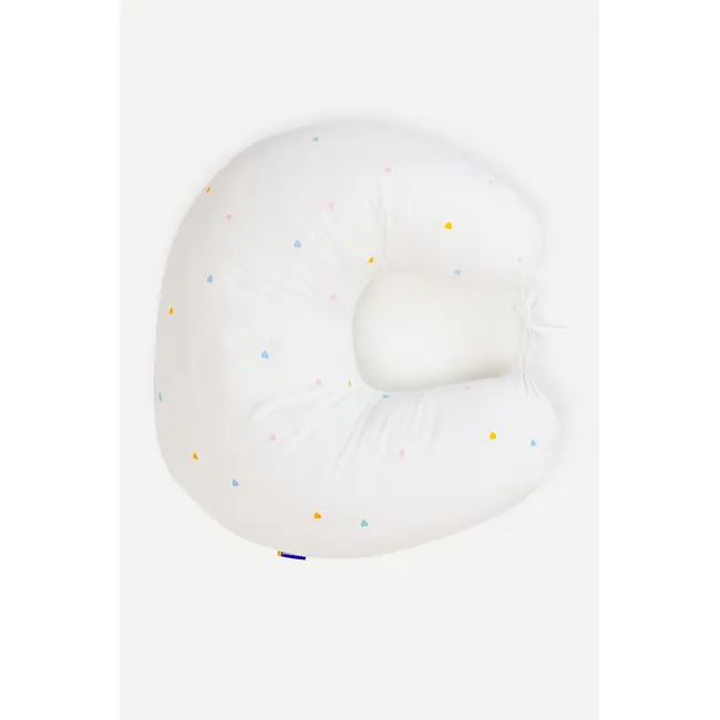 Perna Pentru Gravide Si Alaptare, Husa Detasabila Din Bumbac 100% Si Umplutura Antialergica Babysoft  , Airy Bej, Amy Pjb84217