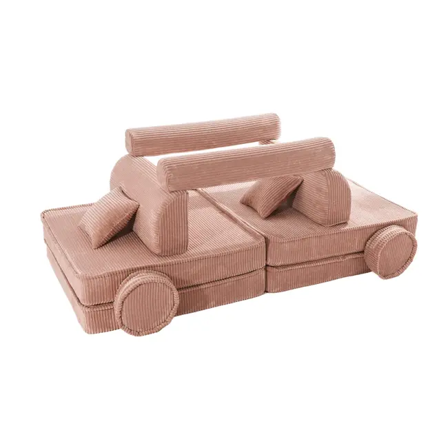 Playset Modular Canapea Premium Aesthetic Spuma ,   Roz Pudra Pjbsdpsc001