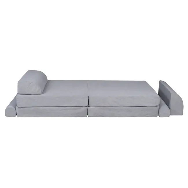 Playset Modular Canapea Premium Velur Reiat   Corduroy  Spuma ,   Gri Pjbsdps01ie