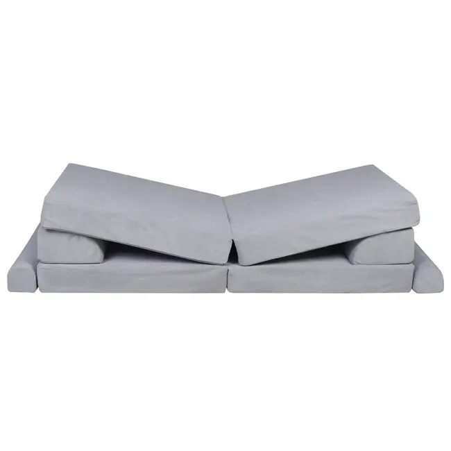 Playset Modular Canapea Premium Velur Reiat   Corduroy  Spuma ,   Gri Pjbsdps01ie