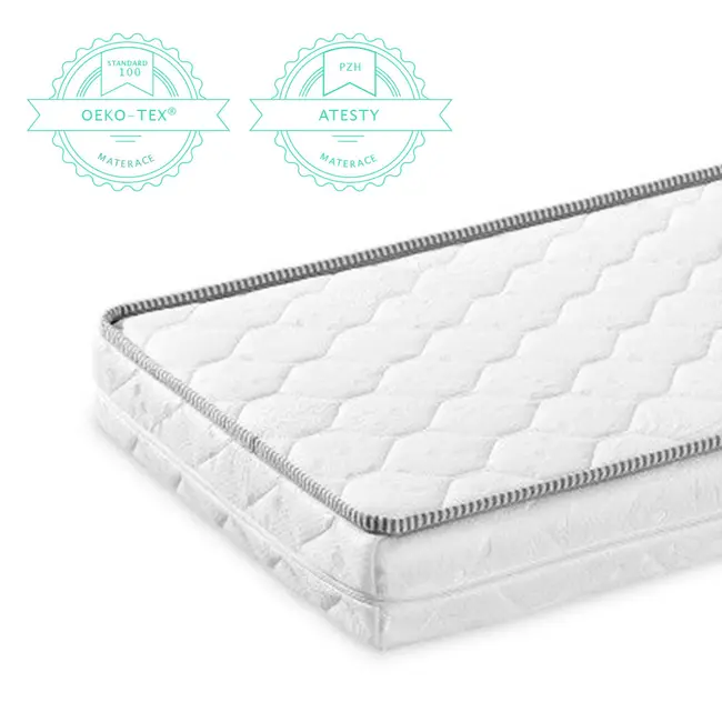 Saltea Pentru Copii, Fata Dubla, Spuma Pur Si Spuma Hr Proprietati Foarte Elastice, Husa Delicata 3 Staturi, Echipata Cu Margine Anti-alunecare, 140x70x9 Cm, Quality Pjbmattress_quality140