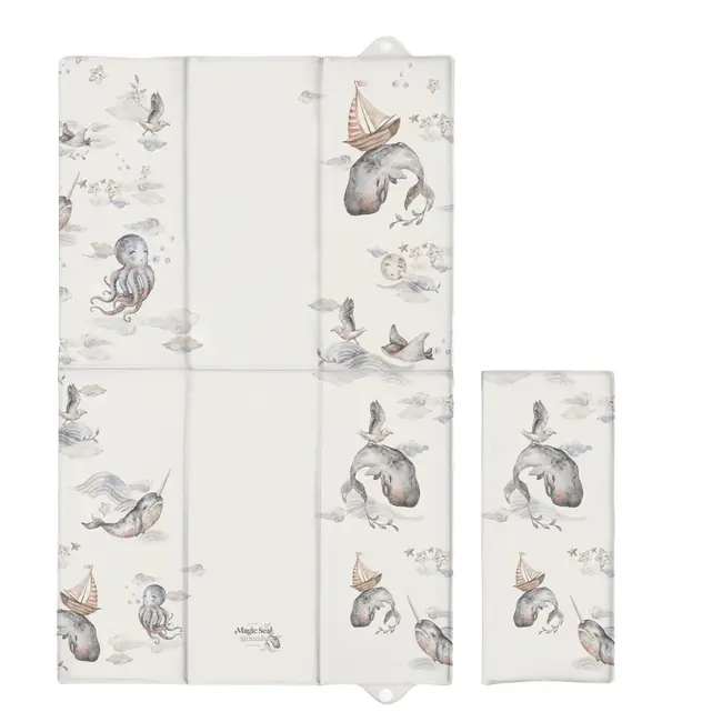 Saltea Pliabila, Impermeabila Pentru Igiena In Calatorie, 40x60 Cm - Magic Sea Animals Pjb607819
