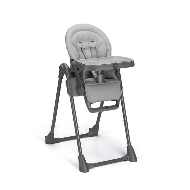 Scaun De Masa Multifunctional Pentru Bebelusi Si Copii, Cam   Pappananna Icon, Inaltime Ajustabila, Varsta 6-36 Luni, Pliabil, Centura De Siguranta In 5 Puncte, Depozitare, Grey Pjbs2250-c258