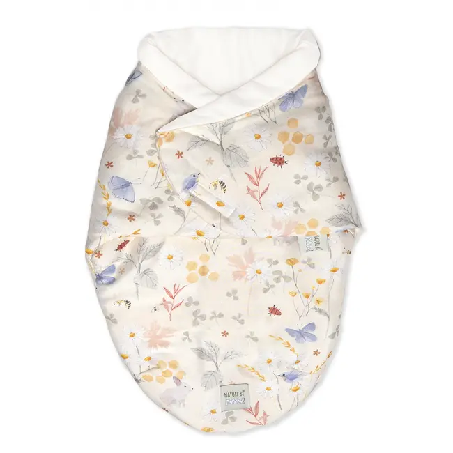 Sistem De Infasare Bambus, Inchidere Velcro, Baby Swaddle, Lunca Bej + Cadou Rucsacel Pjb82424