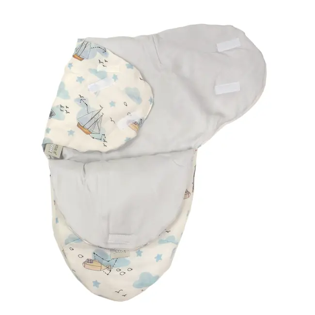 Sistem De Infasare Nature Bamboo By Amy Din Bambus Cu Umplutura Antialergica Babysoft    + Cadou Rucsacel Nori Calatori Pjb82860