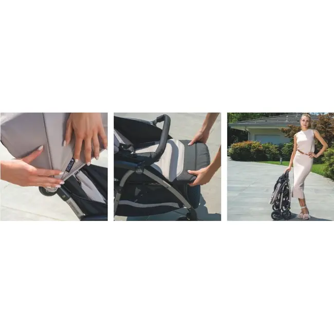 Carucior Sport Cam   Giramondo Grigio Piombo, Ultra-usor 5,3 Kg, Compact, Uv 50+, 0,  4 Ani   Pana La 22 Kg Pjbart827/215
