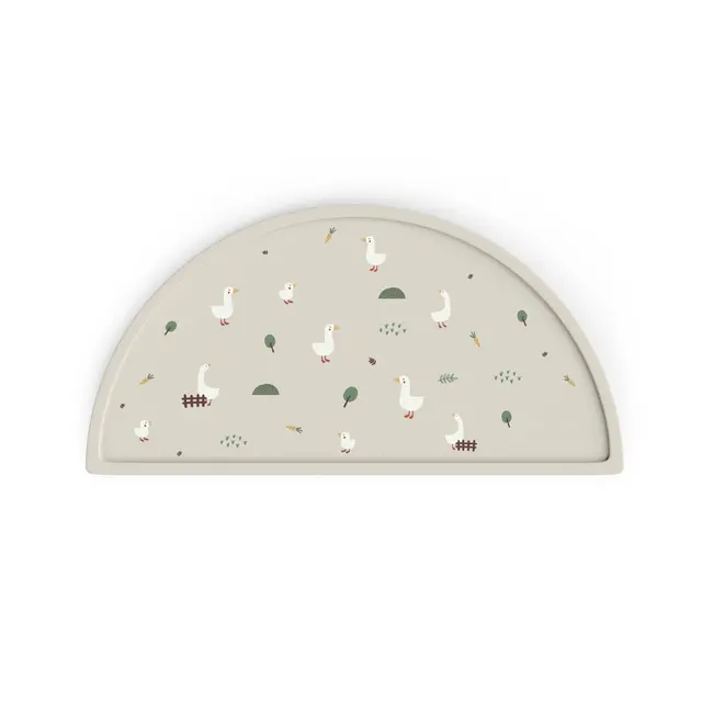 Covoras Pentru Diversificare, Din Silicon, Fara Bpa, Forma Semicirculara 45,5 Cm Si 23 Cm, Goose Family Pjbcssm_gf