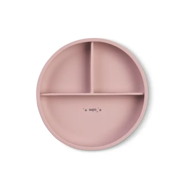 Farfurie Diversificare Divizata Din Silicon Alimentar Cu Ventuza, Anti-alunecare, Saro Nature -  , &oelig;food  Fun,   Blossom Pjb17623