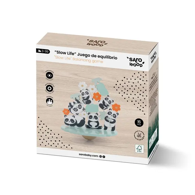 Joc De Echilibru Din Lemn,   Slow Life  , Saro Baby Pjb3348