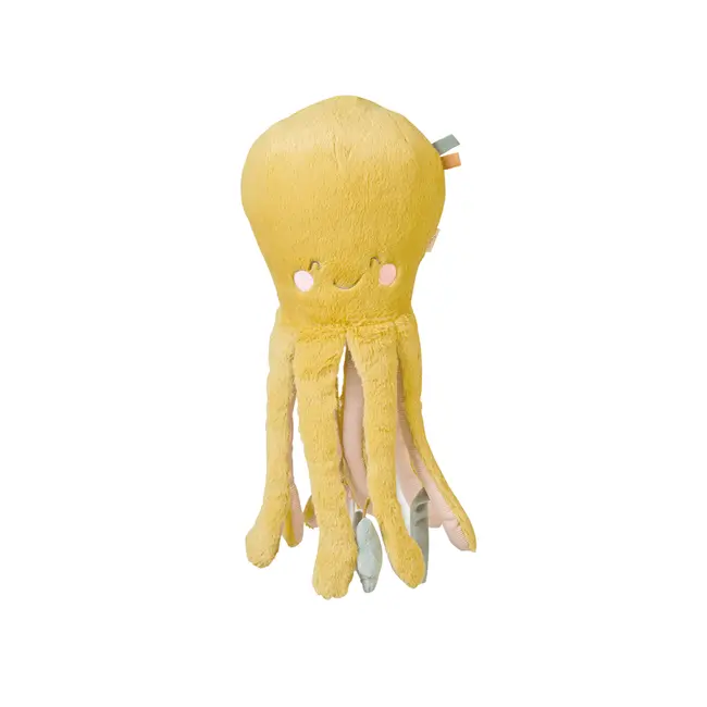 Jucarie Senzoriala, De Plus,   Ocean Life   Multiactivity Giant Plushie  Octopus Mustard Pjb31152