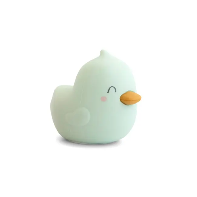 Lampa De Veghe Din Silicon Premium, Diverse Lumini, Usb Tip C, Led, Bright Duck, Mint Pjb37503