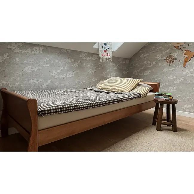 Pat Din Lemn Masiv Pentru Junior Si Adult Noble Vintage 200 A  90 Cm Pjbnoblevintage9444