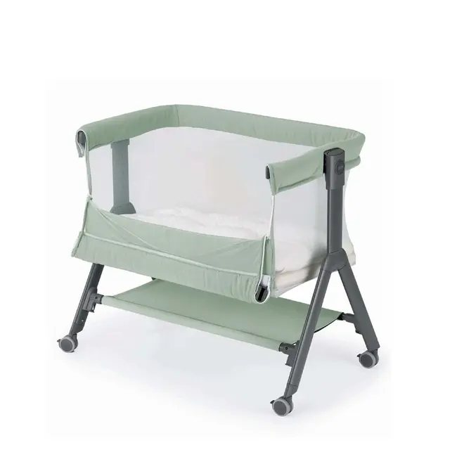 Patut, Sempreconte Air, Co-sleeper 2 In 1, Cu Laterala Culisanta, Cu Setare Unghiulara, Cu Roti, Geanta Voiaj, Reglabil In 8 Pozitii Pe Inaltime, Mint Pjbart920-t170