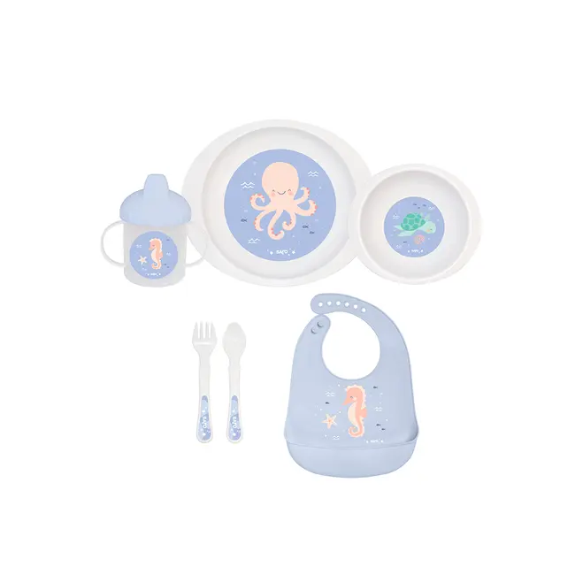 Set Complet De Masa, 6 Piese,   Ocean Life   Blue Pjb5286