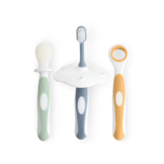 Set De Igiena Orala, 4 Piese, 6 Luni-3 Ani, Dusty Blue Pjb39261
