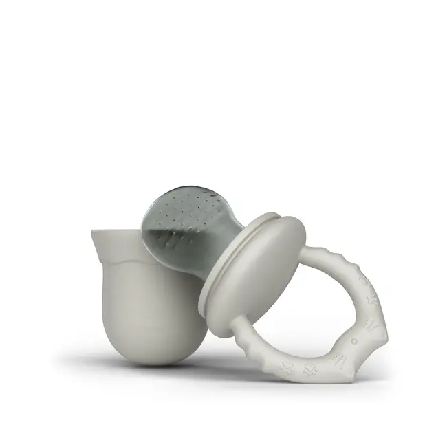 Suzeta Cu Alimentator Pentru Diversificarea Alimentatiei, Din Silicon, Fara Bpa, Bps, Pvc Si Ftalati, Cream Pjbsuz_c