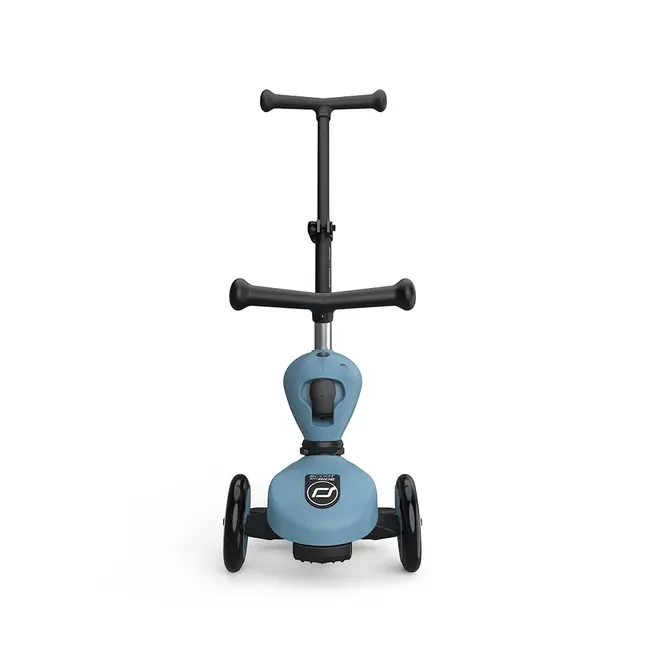 Trotineta Copii 3in1 Premium Scoot  Ride Highwaykick 1 Push And Go Steel, Cu Sezut Si Maner Pentru Parinte, Sistem Anti-rasturnare, 1,  5 Ani (max. 50 Kg) Pjb71