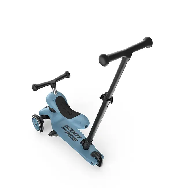 Trotineta Copii 3in1 Premium Scoot  Ride Highwaykick 1 Push And Go Steel, Cu Sezut Si Maner Pentru Parinte, Sistem Anti-rasturnare, 1,  5 Ani (max. 50 Kg) Pjb71