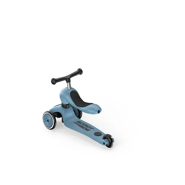 Trotineta Copii 3in1 Premium Scoot  Ride Highwaykick 1 Push And Go Steel, Cu Sezut Si Maner Pentru Parinte, Sistem Anti-rasturnare, 1,  5 Ani (max. 50 Kg) Pjb71