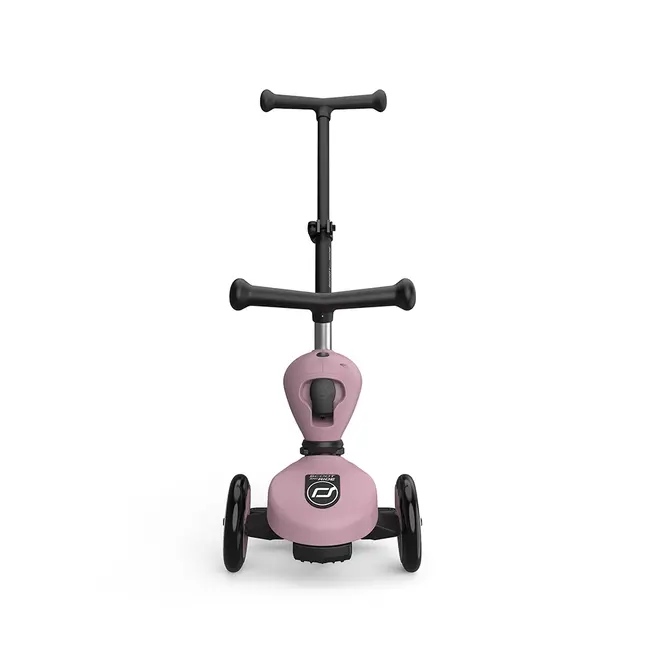 Trotineta Copii 3in1 Premium Scoot  Ride Highwaykick 1 Push And Go Wildberry, Cu Sezut Si Maner Pentru Parinte, Sistem Anti-rasturnare, 1,  5 Ani (max. 50 Kg) Pjb69