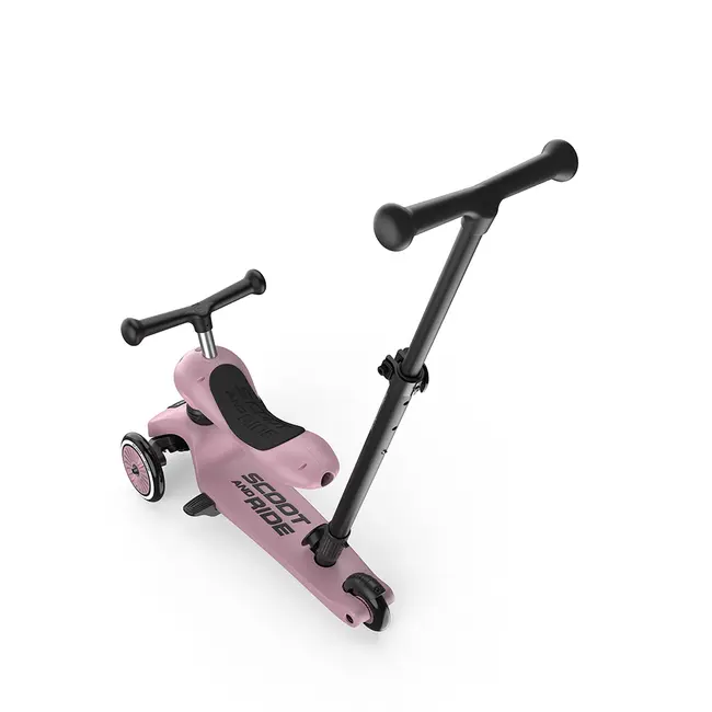 Trotineta Copii 3in1 Premium Scoot  Ride Highwaykick 1 Push And Go Wildberry, Cu Sezut Si Maner Pentru Parinte, Sistem Anti-rasturnare, 1,  5 Ani (max. 50 Kg) Pjb69