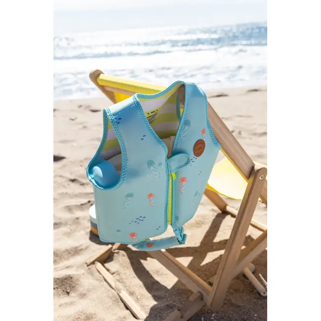 Vesta De Inot Copii Cu Protectie Uv Upf 50+ Jeallyfish By Saro ,   Vesta Flotabila Evolutiva 1-3 Ani Pjb62002