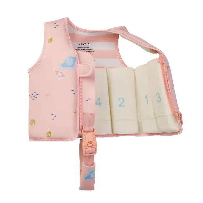 Vesta De Inot Copii Cu Protectie Uv Upf 50+ Seahorse By Saro ,   Vesta Flotabila Evolutiva 1-3 Ani Pjb62003