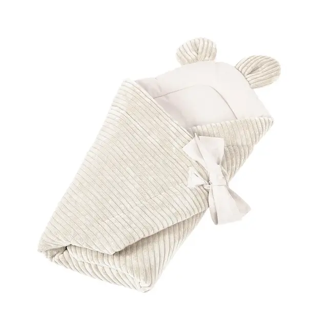Baby Swaddle For Sleeping And Wrapping Pentru Nou-nascuti Meowbaby   Aesthetic Ecru ,   Confort Si Siguranta Din Primele Clipe Pjbmar86ie