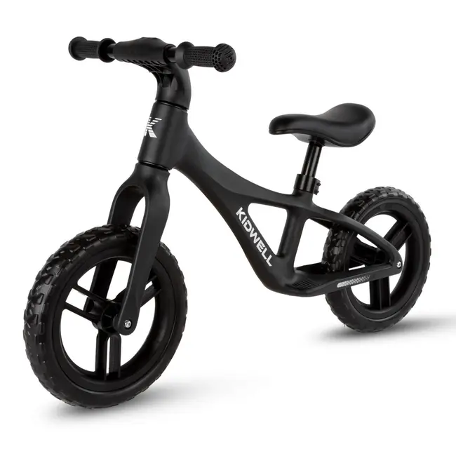 Bicicleta De Echilibru Fara Pedale Pentru Copii, Kidwell Jogo Black, 2.8 Kg, Roti Eva 28 Cm, Reglabila, 85,  130 Cm, Max. 30 Kg Pjbrobijog01a0