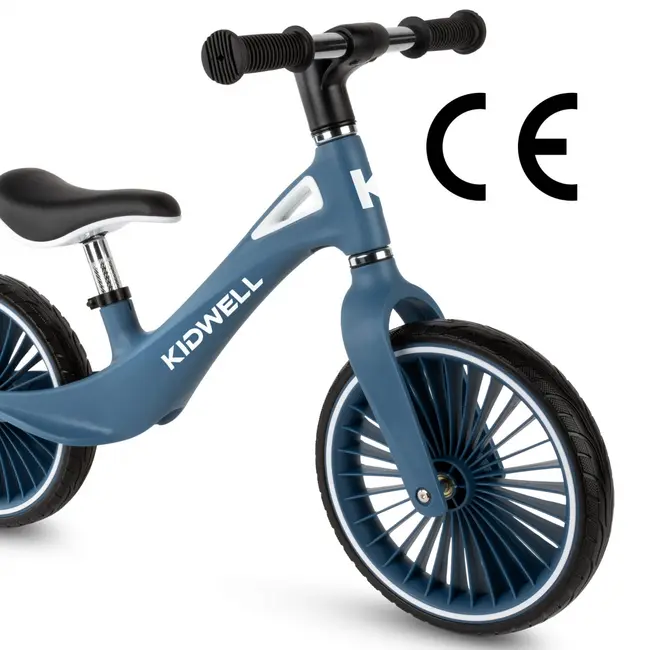 Bicicleta De Echilibru Fara Pedale Pentru Copii, Kidwell Nix Blue, 3.05 Kg, Roti Pu 29 Cm, Reglabila, 80,  120 Cm, Max. 30 Kg Pjbrobinix03a0