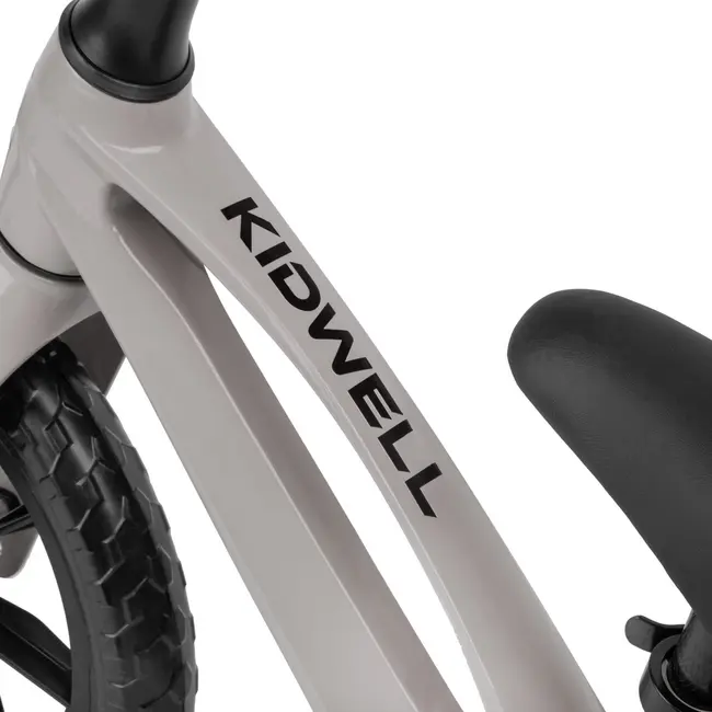 Bicicleta De Echilibru Fara Pedale Pentru Copii, Kidwell Vito Taupe, Cadru Magneziu, 2.8 Kg, Roti Eva 28 Cm, Reglabila, 80,  120 Cm, Max. 30 Kg Pjbrobivit03a0