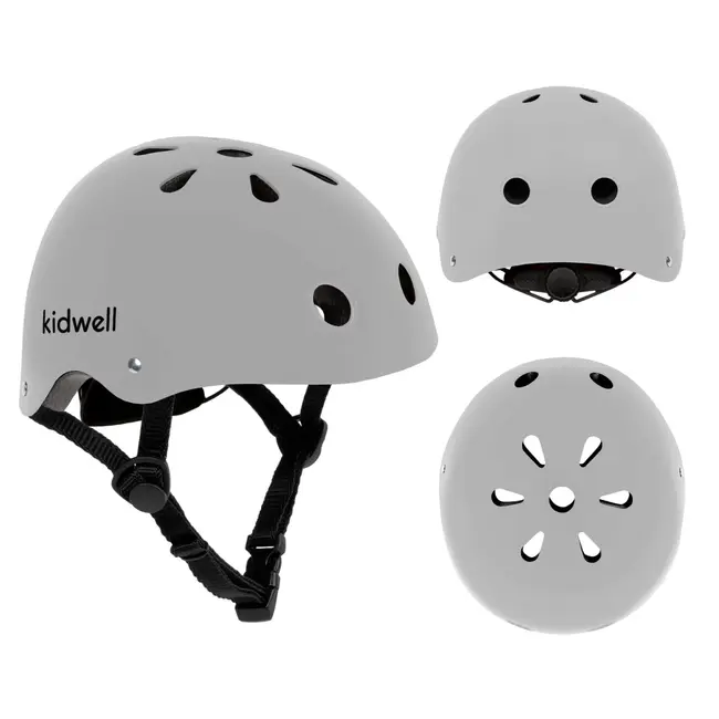 Casca De Protectie Pentru Copii, Sistem De Reglare, Usoara 260 G, M, 52-56 Cm, 3 Ani+, Orix Grey Mat, Kidwell Pjbkaskori07a2