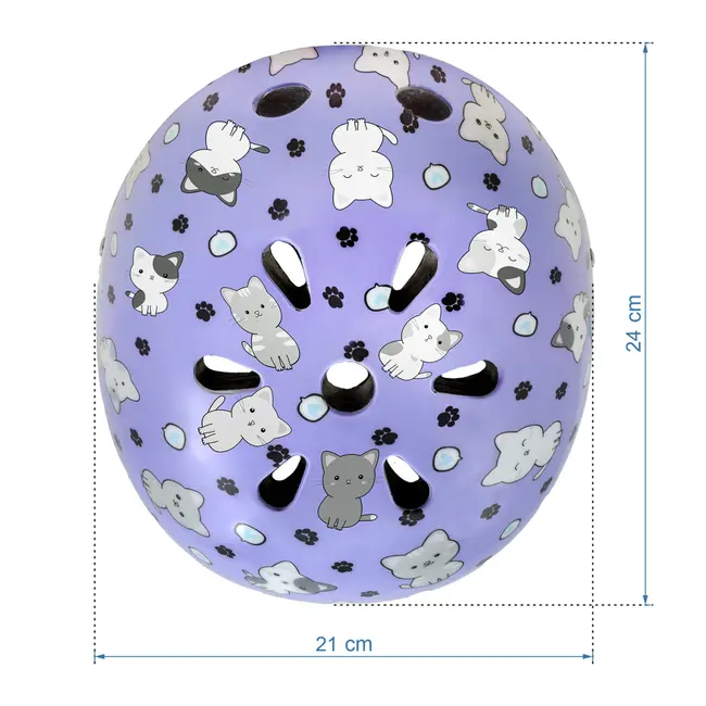Casca De Protectie Pentru Copii, Sistem De Reglare, Usoara 260 G, M, 52-56 Cm, 3 Ani+, Orix Plus Kitty, Kidwell Pjbkaskori02a3