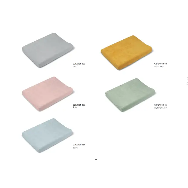 Husa De Protectie Gri Pentru Salteaua De Infasat ,   Bumbac Buclat, Elastic Pe Contur, 80x50 Cm, Bonjourbebe Pjbc2rz101-009