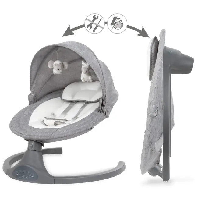 Leagan Electric Bebelusi Kidwell Luxi 2 In 1, Bluetooth, Telecomanda, 5 Viteze, 0+ Luni, 9 Kg Pjbbuellux01a1