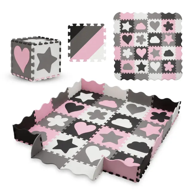 Puzzle Din Spuma Kidwell Happy Love   Covoras De Joaca Mare, Moale Si Sigur Pentru Copii Pjbpupihap01a1