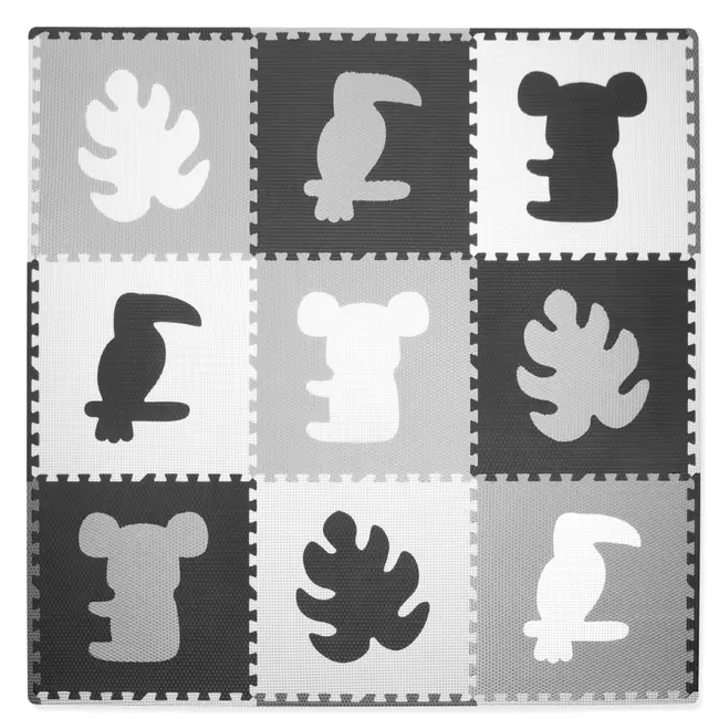 Puzzle Senzorial Kidwell Senso Tropical   Covoras Moale Din Spuma Eva Pentru Dezvoltarea Copilului Pjbpupisen01a1