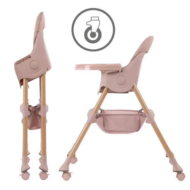 Scaun De Masa 2in1 Pentru Bebelusi Si Copii, Pliabil, Karimi, Inaltime Ajustabila, Varsta 0-15 Kg, Centura De Siguranta In 5 Puncte, Depozitare Pjbkrwykar01a0