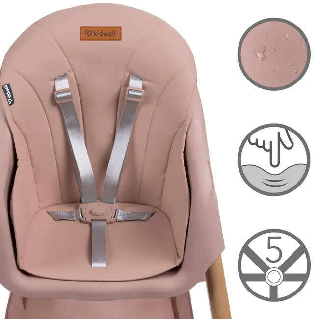 Scaun De Masa 2in1 Pentru Bebelusi Si Copii, Pliabil, Karimi, Inaltime Ajustabila, Varsta 0-15 Kg, Centura De Siguranta In 5 Puncte, Depozitare Pjbkrwykar01a0