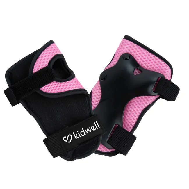 Set De Protectie Kidwell Trix, Genunchiere, Cotiere Si Palme, Marime M, 25-50 Kg, Pink Pjbzeoctri02a2