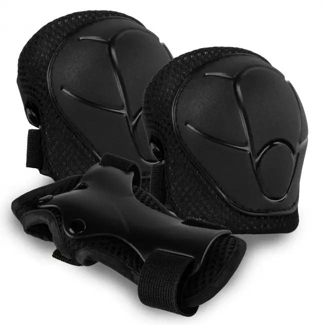 Set De Protectie Kidwell Trix, Genunchiere, Cotiere Si Palme, Marime S, 25-50 Kg, Black Pjbzeoctri01a1