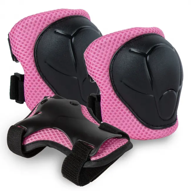 Set De Protectie Kidwell Trix, Genunchiere, Cotiere Si Palme, Marime S, 25-50 Kg, Pink Pjbzeoctri02a1