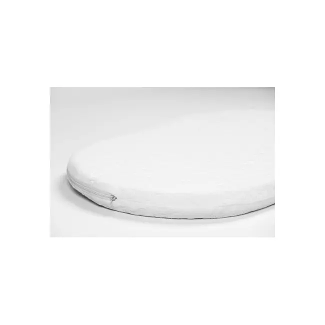 Saltea Dualnest ovala in 3 straturi pentru cos / landou 80x35x7 cm husa Jacquard- ASC6427968009519