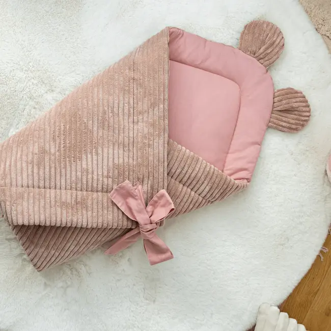 Baby Swaddle For Sleeping And Wrapping Pentru Nou-nascuti Meowbaby   Aesthetic Powder Pink ,   Confort Si Siguranta Din Primele Clipe Pjbmar32