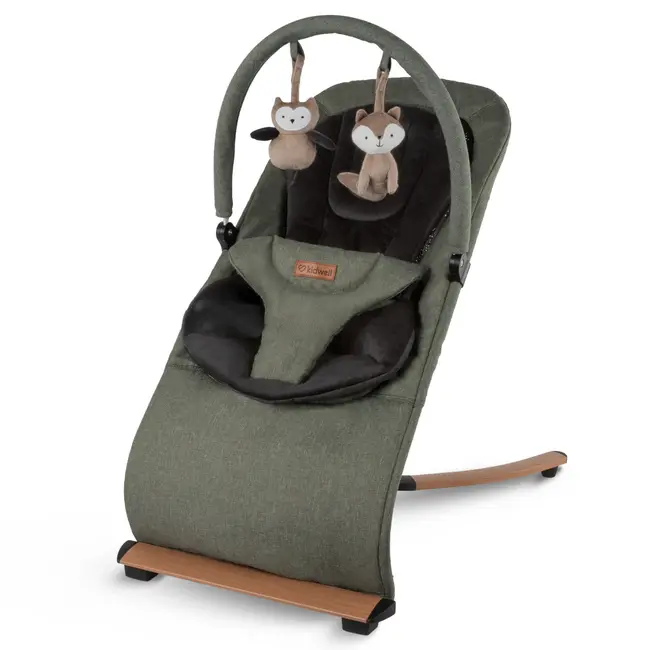 Balansoar Pentru Bebelusi Kidwell Rubi Verde Negru ,   Confort, Siguranta Si Relaxare Din Primele Zile Pjbleburub01a3