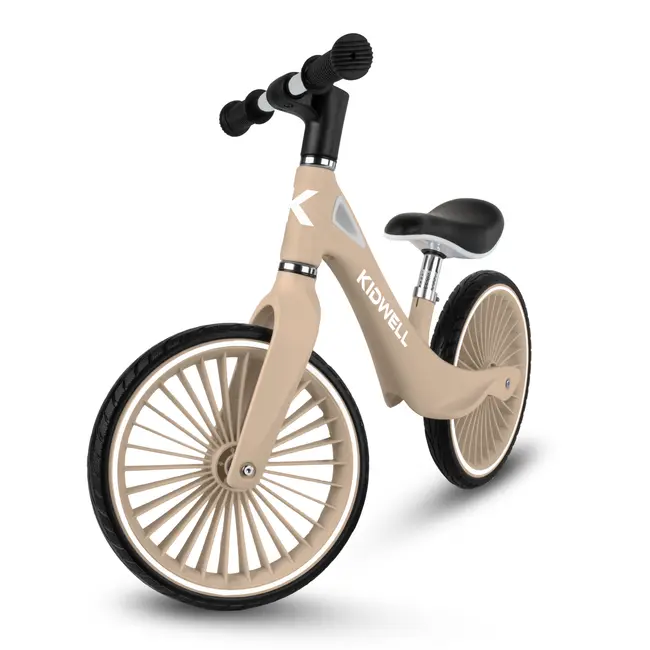Bicicleta De Echilibru Fara Pedale Pentru Copii, Kidwell Nix Beige, 3.05 Kg, Roti Pu 29 Cm, Reglabila, 80,  120 Cm, Max. 30 Kg Pjbrobinix09a0