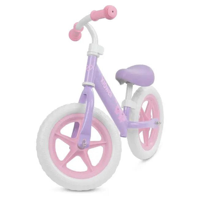 Bicicleta De Echilibru Fara Pedale Pentru Copii, Kidwell Rebel Violet, 2.64 Kg, Roti Eva 28 Cm, Reglabila, 80,  120 Cm, Max. 30 Kg Pjbrobireb16a0