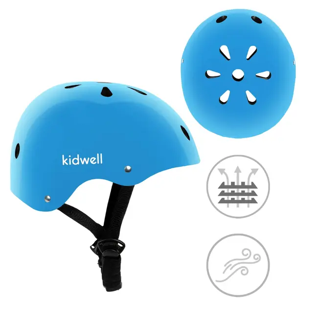 Casca De Protectie Pentru Copii, Sistem De Reglare, Usoara 260 G, M, 52-56 Cm, 3 Ani+, Orix Blue, Kidwell Pjbkaskori11a2