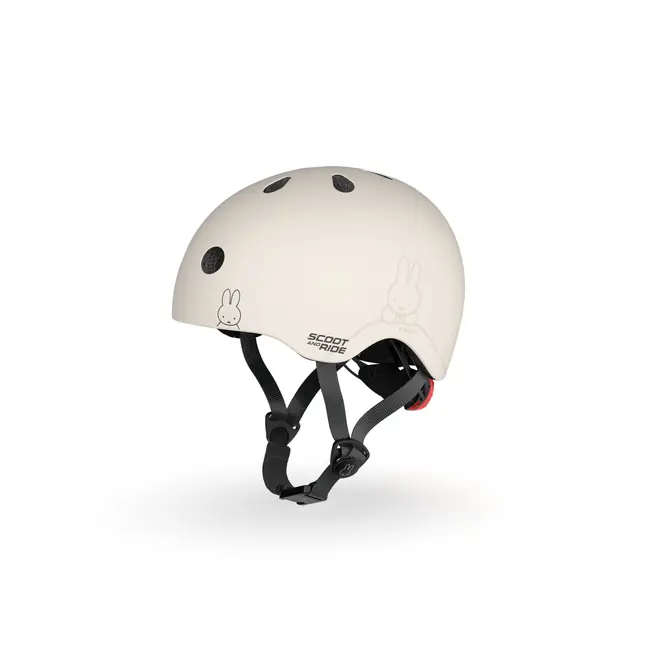 Casca De Protectie Pentru Copii, Sistem De Reglare Magnetic Cu Led, Xxs-s, 45-51 Cm, 1 An+, Miffy Ash, Scoot  Ride Pjb54157