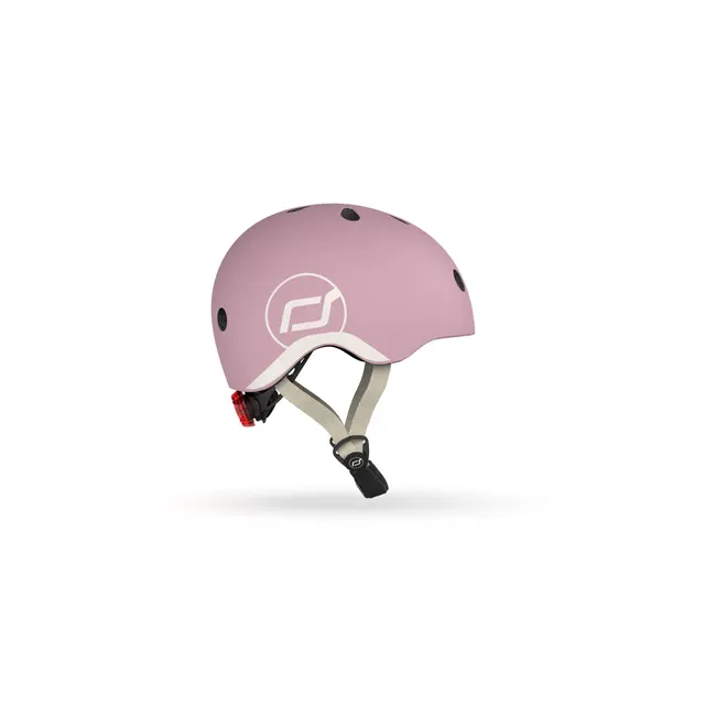 Casca De Protectie Pentru Copii, Sistem De Reglare Magnetic Cu Led, Xxs-s, 45-51 Cm, 1 An+, Wildberry, Scoot  Ride Pjb81